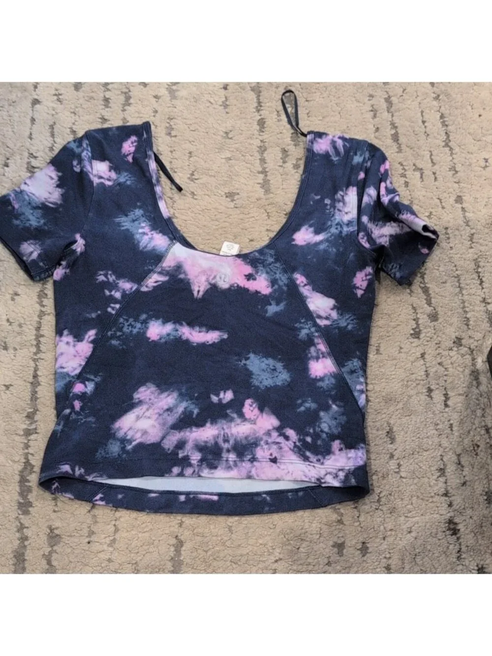 Lululemon Align T-Shirt Circulate Tie Dye Mineral Blue Multi